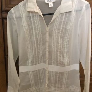 Loft cream blouse